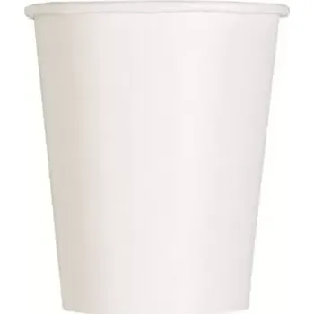 Papírové kelímky bílé 14 ks