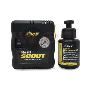 Sada na opravu pneumatiky AIRMAN ResQ Scout VO poloautomatická opravná sada pneu MOTO 100 ml