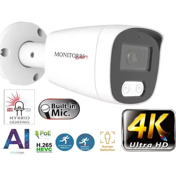 IP kamera Monitorrs Security AI hybrid Light IP kamera 8 MPix WTube (6484) (Monitorrs Security)