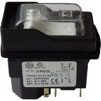 vypínač Elektromagnetický spínač Tripus 230 V pro míchačku na beton
