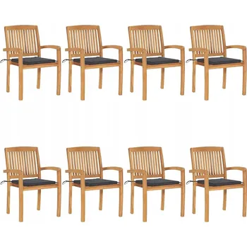 Zahradní židle VidaXL dřevěná černá