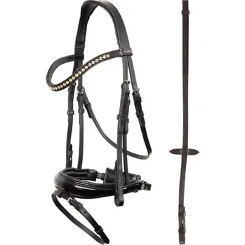 BR Uzdečka PREMIERE Brest se švédským nánosníkem černá FULL