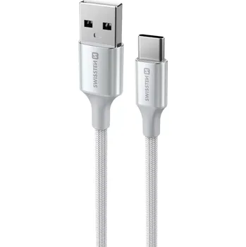 Datový kabel Swissten 71521310 USB A/USB C 1,5 m 71521310