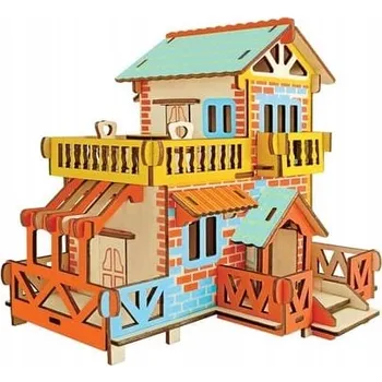 Puzzle Woodcraft Dřevěné 3D puzzle Venkovská chata