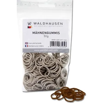 Čištění pro koně Gumičky do hřívy WALDHAUSEN hnědé 50g