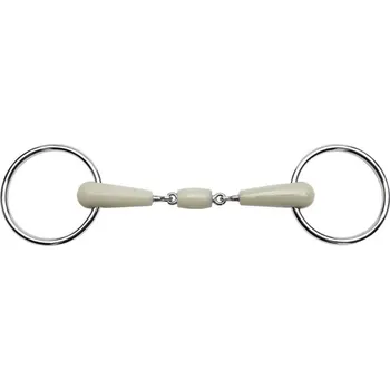 Udidlo pro koně Udidlo stihlo FEELING Flexi Snaffle dvakrát lomené 115mm/18mm