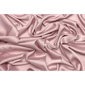 Saténové umělé hedvábí | Silky Armani - Pudrová růžová