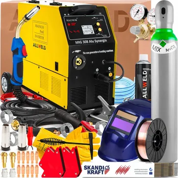 Svářečka Svářečka MAGNUM MIG 308 ALU SYNERGIE 400V 300A TIG DC SPOT 4-kladková IGBT
