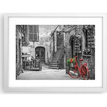 Obraz Obraz plakát v bílém rámu do obýváku 40x30 Toskánsko foto plakáty na zeď