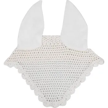 Koňská maska proti hmyzu Čabraka LAMI-CELL Cotton elastické uši bílá