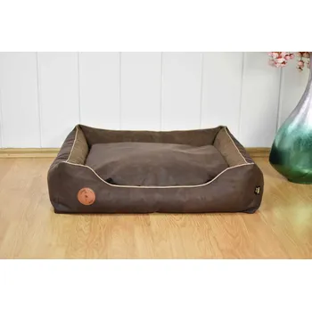 Pelíšek pro psa Lauren design Pelíšek pro psa Cezar - hnědý VELIKOST: Pro mini psa (vel XS ) - 60 x 50 cm