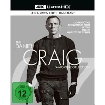 Blu-ray film The Daniel Craig 5-Movie-Collection (James Bond 007), 8 UHD-Blu-ray + Blu-ray: Großbritannien – Daniel Craig (DE)