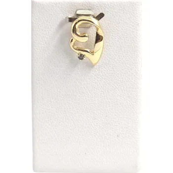 Přívěsek Přívěšek srdce s modrým kamínkem, 1,06 g, Au 585