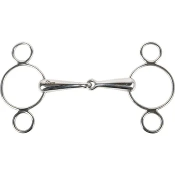 Udidlo pro koně Udidlo pessoa HARRY'S HORSE 2 Rings jednou lomené 21mm/11,5cm