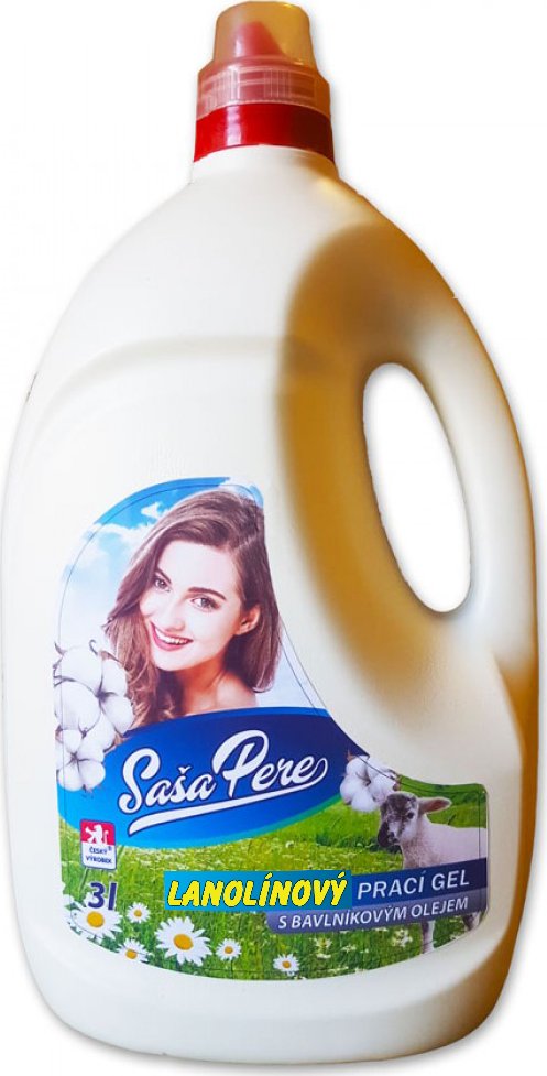 Lanolinový prací gel s bavlníkovým olejem 3 L