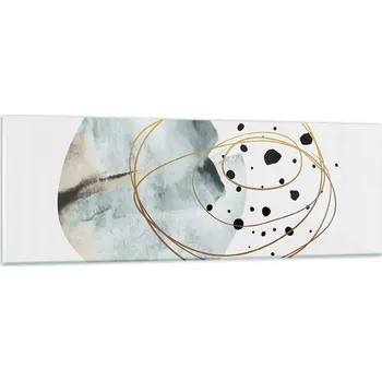 Obraz Obraz na skle do obýváku ložnice 90x30 abstrakce obrazy na zeď sklo