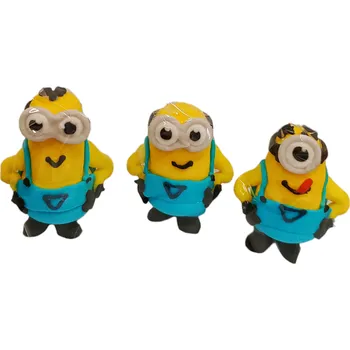 Jedlá dekorace na dort K Decor Cukrové figurky Mimoni 3ks