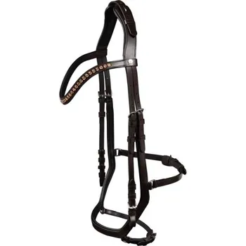 Uzdečka WALDHAUSEN X-Line Relaxation s anatomickým nánosníkem brown FULL