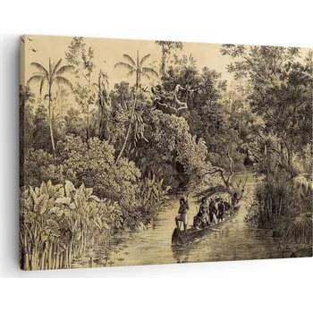 Obraz Obraz na plátně do obýváku ložnice 70x50 džungle foto obrazy na zeď