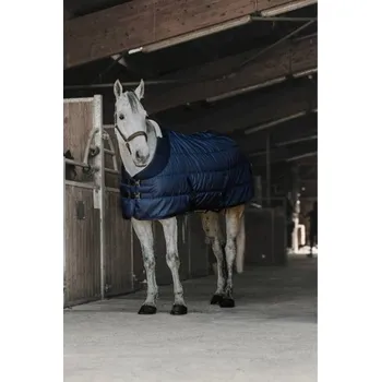 Deka pro koně Stájová deka EQUITHEME Confortech 200g tmavě modrá 155cm