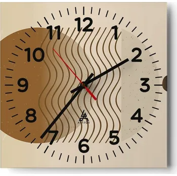 Hodiny Nástěnné hodiny do obýváku 40x40 Abstrakce Tiché hodiny Skleněné hodiny Bez hlučnosti