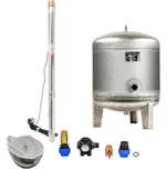 Domácí vodárna s ponorným čerpadlem 2,5" STM 24 / 90L nerez - RTS
