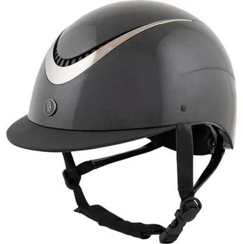 Cyklistická přilba Bezpečnostní helma BR Theta Glossy black/gunmetal (52-54)