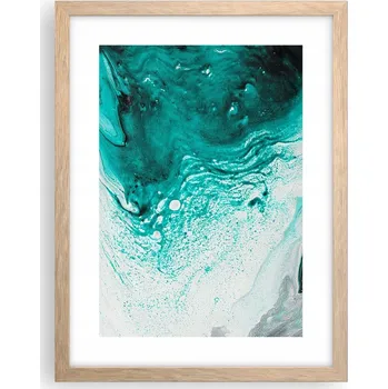 Obraz Obraz plakát v rámu světlý dub do obýváku 30x40 abstrakce plakáty na zeď