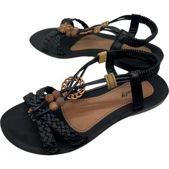 Dámské sandále Pretty Dámské černé sandály 07 Barva: Černá, Velikost: 37