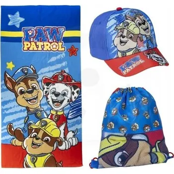 Pokrývka hlavy Cerdá Tlapková patrola Souprava - ručník, kšiltovka a sáček