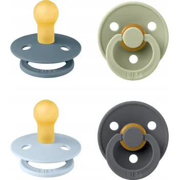 dudlíky Kulatý gumový Dudlík Bibs 0 +