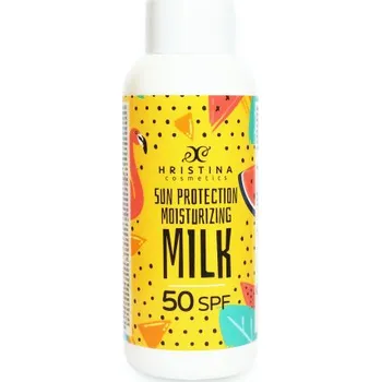 Přípravek na opalování Hristina 50 SPF Přírodní hydratační mléko na opalování 150 ml