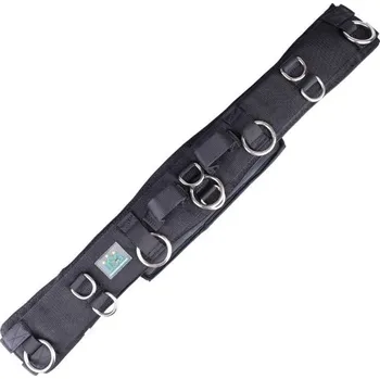 Lonžovací obřišník USG s držátky černý PONY