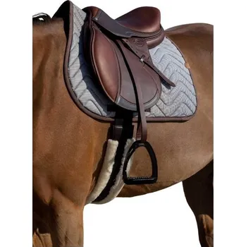 Všestranná podsedlová dečka EQUITHEME Tweedytan white VS