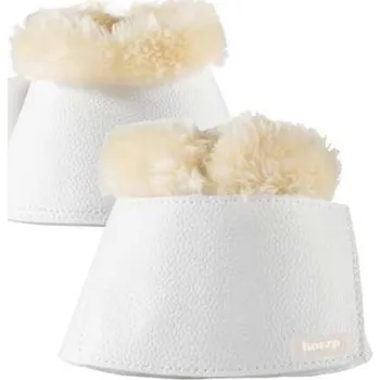 Koňské kamaše Zvony HORZE Signature s beránkem bílé FULL