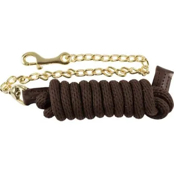 Vodítko s řetízkem HORZE tmavě hnědé
