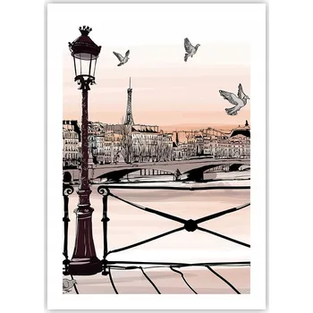 Obraz Plakát bez rámu do obýváku, ložnice 50x70 architektura moderní obraz