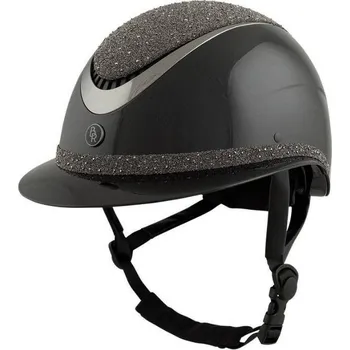 Helma na motorku Bezpečnostní helma BR Theta Plus Dazzling Glamourous Glossy black/gunmetal (52-54)