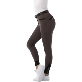 Jezdecké kalhoty Dětské jezdecké rajtky EQUITHEME Je Taime hnědé/černé (12 roků)