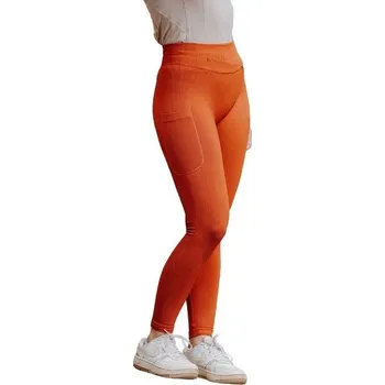 Jezdecké kalhoty Dámské jezdecké legíny EQUITHEME Je Taime Acacia full grip orange (XS)