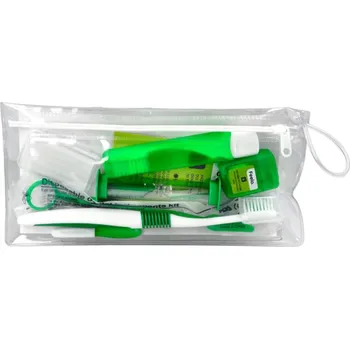 Zubní kartáček Feelo Ortho KIT set pro čištění s rovnátky (zelený)