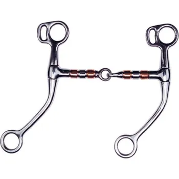 Udidlo pro koně Westernová páka FEELING s válečky 135mm/13mm