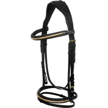 Uzdečka SUPREME s anglickým nánosníkem černá COB