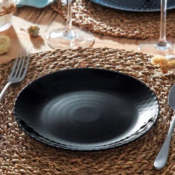 Talíř Jídelní sada 18 ks ČERNÁ PAMPILLE LUMINARC kulaté talíře jídelní souprava