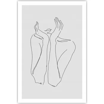 Obraz Obraz plakát do obýváku ložnice 61x91 žena plakáty na zeď bez rámu