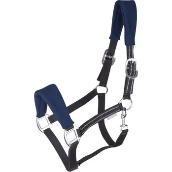 Vybavení pro koně Ohlávka WALDHAUSEN Alcantara night blue FULL