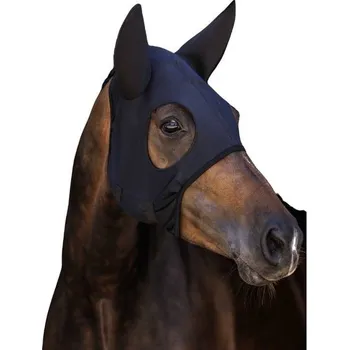 Koňská maska proti hmyzu Terapeutická maska LAMI-CELL Titanium Come Best s ušima černá PONY
