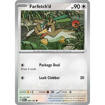 Karetní hra Farfetch’d MEW 083/165 - reverse holo