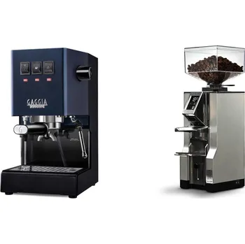 Kávovar Gaggia Classic E24 BC, blue + Eureka Mignon Libra, CR chrome
