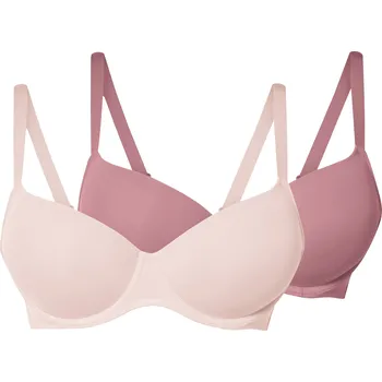 Podprsenka esmara® Dámská podprsenka, 2 kusy (růžová / světle růžová, 95C)